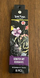 Scratch Art Bookmarks - Floral